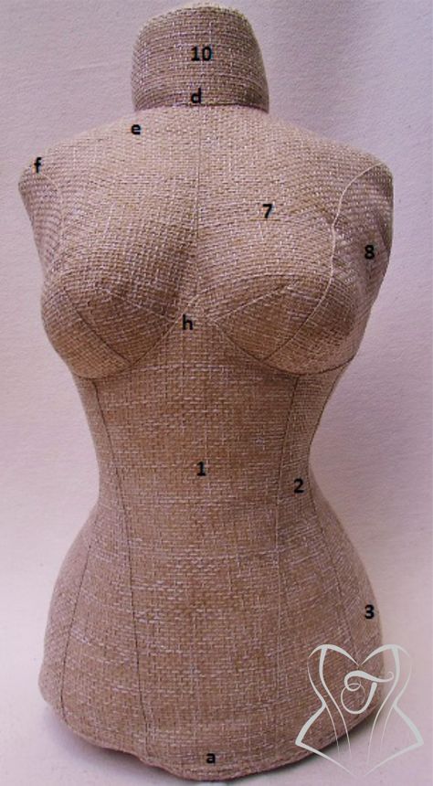 Free pattern for a corset manniquin. Dress Form Pattern, Diy Mannequin, Corset Pattern, Dress Forms, Sewing Lessons, Sewing Studio, Diy Couture, Diy Dress, Sewing Tips