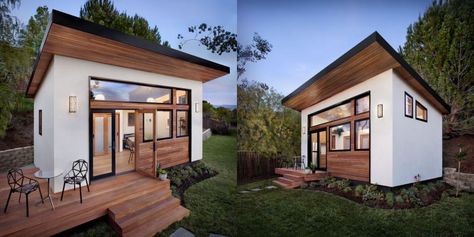 Avava’s tiny houses take less than six weeks to build Design Case Mici, Small Luxury Homes, Guest House Small, Backyard Guest Houses, Pre Fab Tiny House, Tiny House Exterior, Backyard Studio, Backyard Office, Real Estat