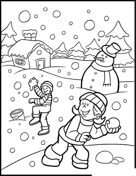 winter coloring pages free - Color These Beautiful Winter Coloring Ideas With Kids Kids Playing In Snow, Sports Coloring Pages, Coloring Pages Winter, Color Sheets, Spring Coloring Pages, Summer Coloring Pages, Easy Coloring, Valentine Coloring, Color Worksheets