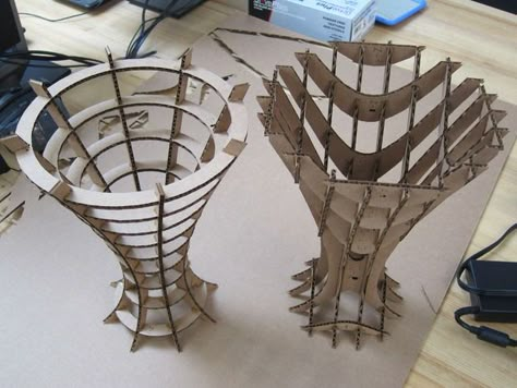 Parametric Furniture, Structural Model, Cardboard Model, Build A Table, Concept Models Architecture, Cardboard Sculpture, Architecture Design Sketch, Make A Table, Architecture Model Making