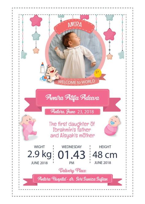 Baby Biodata Design, Baby Biodata Frame, Naming Ceremony Board Ideas, Baby Poster Design, Boy Newborn Photography, Newborn Birth Announcements, Baby Boy Newborn Photography, Baby Clothes Storage