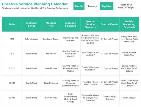 The Essential Planning Calendar Your Church Needs To Be Creative All Year Long Free Blank Calendar, Church Calendar, Communication Plan Template, Simple Business Plan Template, Marketing Calendar Template, Creative Elements, Planning Calendar, Blank Calendar Template, Planning Template