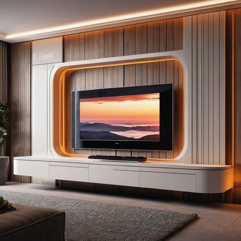 Lcd Unit Design, Glass Wall Design, Lcd Units, Backdrop Tv, Modern Tv Unit Designs, Jute Craft, New Ceiling Design, Led Wall Decor, Modern Tv Wall Units