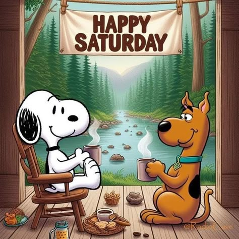 Snoopy Happy Saturday, Weekly Greetings, Snoopy Family, Saturday Cartoon, Saturday Blessings, Morning Sayings, Weekend Greetings, Good Morning Snoopy, Peanuts Charlie Brown Snoopy