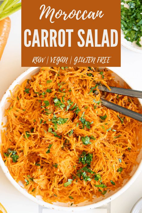 Korean Carrot Salad, Korean Carrot, Raisin Salad, Moroccan Carrot, Moroccan Carrot Salad, Carrot Raisin Salad, Moroccan Carrots, Moroccan Salad, Great Salad Recipes