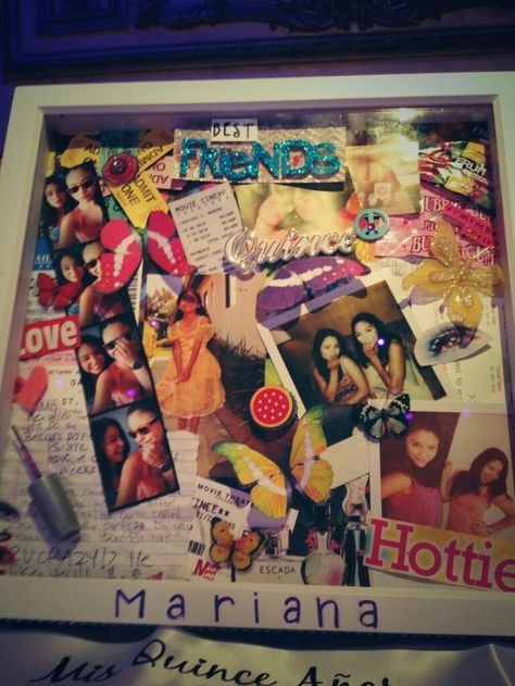 Lexi's present to Mariana for her Quinceanera. :)) #TheFosters Gratitude Collage, Bestie Birthday Gift Ideas, Mariana Foster, Friend Presents, Picture Gifts Diy, Bff Christmas, 17th Birthday Ideas, Bestie Birthday, Presents For Best Friends