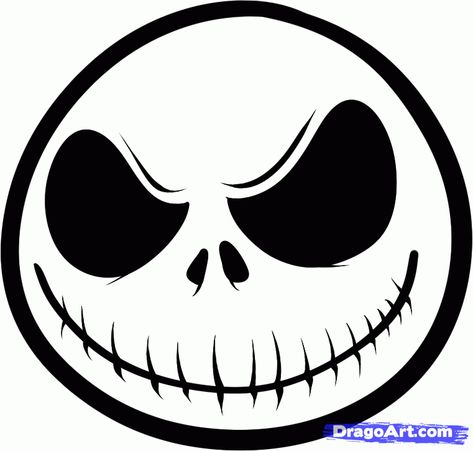 How to Draw Jack Skellington Easy, Step by Step, Characters, Pop ... Jack Skellington Head, Jack Skellington Faces, Images Disney, Frankenstein Halloween, Halloween Jack, Jack And Sally, Svg For Cricut, The Nightmare Before Christmas, The Nightmare