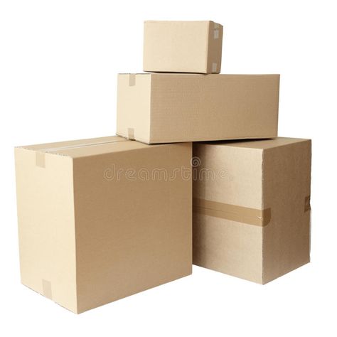 Post Package, Material Research, Visual Thinking, Carton Box, Cardboard Box, White Background, Photo Image, Packaging, Stock Photos