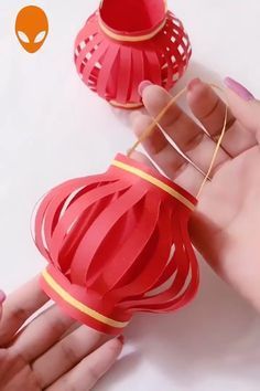 Ramdan Decore Ideas For School, Chinese Lanterns For Kids, Chinese Lantern Craft For Kids, Chinese New Year Lantern Craft, Ramadan Origami, Lunar New Year Lantern Craft, Chinese New Year Lantern Craft For Kids, Chinese Lanterns Craft, Lunar New Year Crafts For Kids