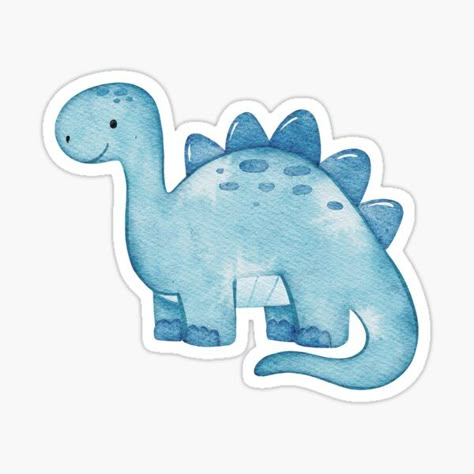 Decorate and personalize laptops, windows, and more Removable, kiss-cut vinyl stickers Super durable and water-resistant 1/8 inch (3.2mm) white border around each design Matte finish Sticker types may be printed and shipped from different locations Cute Stegosaurus, Blue Dinosaur, Baby Dinosaur, Medical Stickers, Infant Classroom, Dinosaur Birthday Cakes, Dinosaur Stickers, Name Card Design, Baby Dino