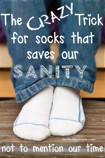 Sock Hack: How to Keep track of your socks  | Tips to make the most of a small space | Organize your home | Clever tricks and easy DIY ideas for storage on a budget Sock Sorting Ideas, How To Keep Socks Together In Laundry, Sock Organization Ideas, Sock Storage Ideas, Recycle Socks, Sock Hack, Sock Trick, Crazy Tricks, Family Of 7