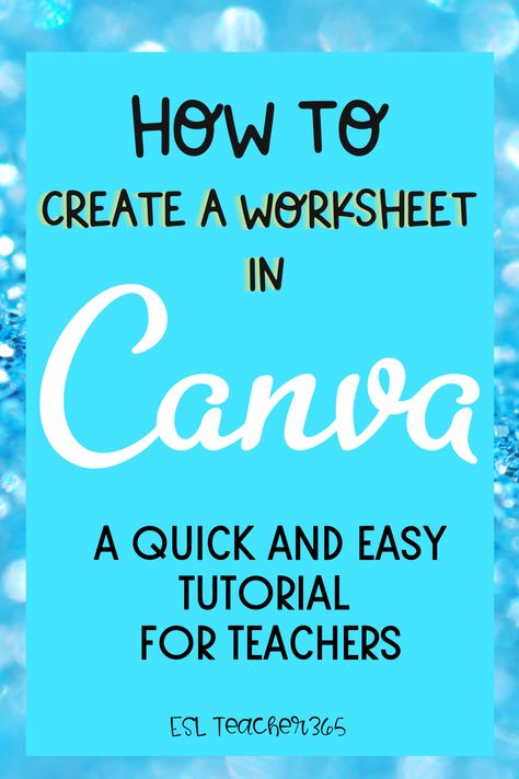 How to create a worksheet in Canva - a quick and easy tutorial for teachers Canva Worksheet, Canva Ideas For Teachers, Canva School Ideas, Canva Worksheet Templates, Canva Worksheet Ideas, Canva Learning, Canva Teacher Hacks, Canva Tips For Teachers, Learning Canva