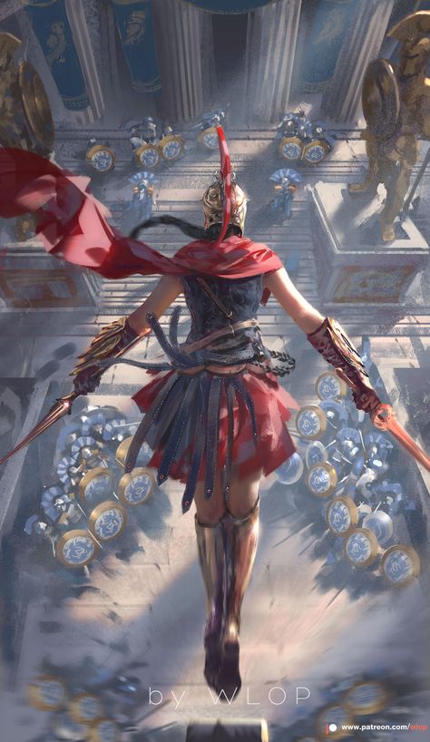 Assassin's creed odyssey | WLOP on Patreon Assassin's Creed Odyssey Wallpaper, Assassin's Creed Kassandra, Assassin's Creed Odyssey Kassandra, Assasing Creed, Assassin's Creed Wallpaper, Fantasy Things, All Assassin's Creed, Assassins Creed Series, Assassin's Creed Odyssey