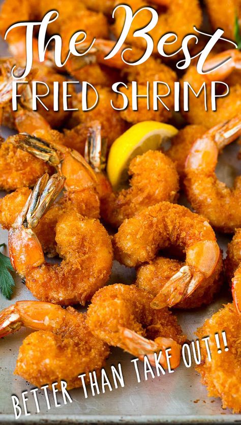 How To Bread Shrimp, Deep Fried Shrimp Recipes, Breaded Shrimp Recipes, How To Fry Shrimp, Fried Shrimp Recipes Easy, Best Fried Shrimp, Crab Quiche, Fried Shrimp Recipe, Jumbo Shrimp Recipes