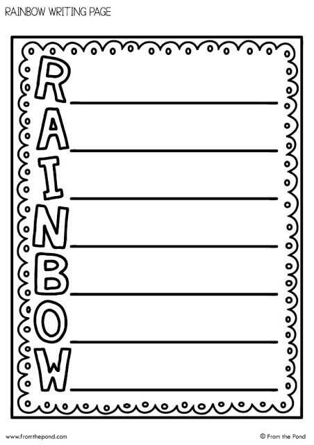 Rainbow Acrostic Poem Template! Our Rainbow & Sunshine Craft will help you create a bright and happy rainbow and sunshine 'craftivity'. This paper craft also includes a template for a RAINBOW acrostic poem. | #FromThePond #RainbowEverything #RainbowCraft #KidsCraft #CraftsForKids #TeacherTips #RainbowsAndSunshine #ColoringFun Acrostic Poem Examples, Acrostic Poem For Kids, Spring Writing Activity, Poetry Templates, Acrostic Poem Template, Sunshine Crafts, Poem Template, Rainbow Writing, Spring Classroom