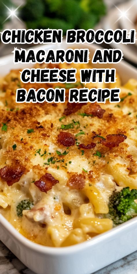 Chicken Broccoli Mac And Cheese Casserole, Mac And Cheese With Chicken And Broccoli, Chicken Broccoli Macaroni Casserole, Chicken And Broccoli Mac And Cheese, Million Dollar Recipes, Pot Luck Casseroles, Chicken Broccoli Mac And Cheese, December Dinner Ideas, Chicken And Broccoli Pasta Bake