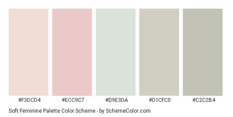 Soft Feminine Palette Color Scheme » Gray » SchemeColor.com 3 Color Palette Hex Codes, Soft Color Palette Hex Codes, Soft Color Scheme, Colour Pallette With Hex Codes, Pastel Hex Codes Color Schemes, Feminine Earthy Color Palette, Soft Feminine Color Palette, Soft Pastel Colour Palette, Color Hex Palette