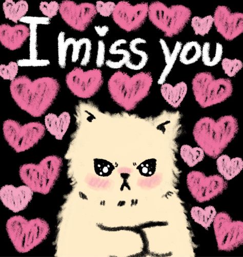 Cute I Miss You Drawings, I Miss You Cute Illustration, Miss You So Much Quotes, I Luv You, I Miss You Doodle, Cute I Miss You Pictures, Miss You So Much, I Miss You Cat, Miss You Drawing Ideas