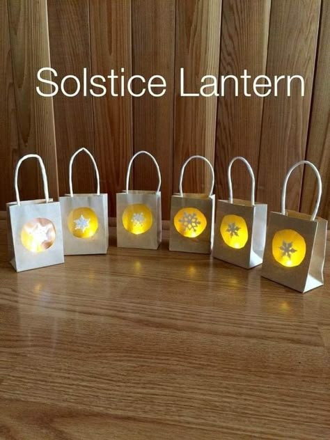 Lantern Preschool Craft, Winter Solstice Lanterns For Kids, Easy Lantern Craft For Kids, Lantern Diy Kids, Diy Lanterns For Kids, Mid Autumn Festival Craft, Lantern Crafts For Kids, Paper Bag Lanterns, Kids Lantern