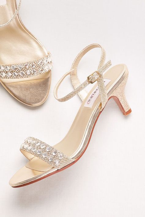 Low Heel Wedding Shoes, Wedding Shoes Ideas, Target Women, Wedding Shoes Low Heel, Metallic Wedding, Wedding Shoes Bride, Prom Heels, Bridal Sandals, Bridal Heels