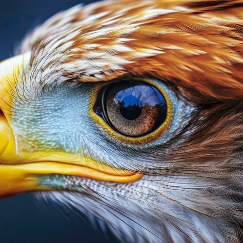 Eagle Eye. A Close Look at the Vision of the King of Birds. AI Generative Eagle Eyes, Animal Inspiration, Eagle Eye, The Eagle, Backdrops Backgrounds, The Vision, Reference Photos, Painting Projects, Art Project