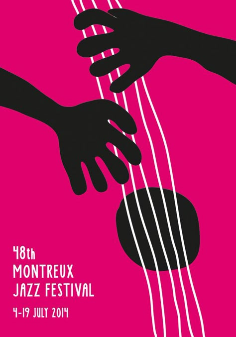 Finn Nygaard, Montreux Jazz Festival Poster 2014. make music toge aujya aami jeyop Jazz Night Poster, Jazz Posters, Jazz Festival Poster, Arte Jazz, Montreux Jazz Festival, Jazz Poster, Music Festival Poster, Jazz Art, 타이포그래피 포스터 디자인