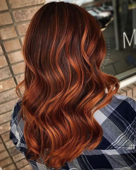 Copper Sunset by @hairbysare_ Sunset Hair Color, Sunset Hair, Girl Hair Colors, Hair Color Auburn, Beautiful Hair Color, About Hair, Auburn, Hair Ideas, Beautiful Hair