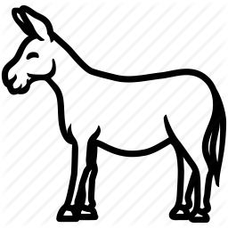 Donkey Outline, Head Outline Drawing, Donkey Head, Head Outline, Data Icon, Icon White, Horse Animal, Drawing Heads, Drawing Clipart