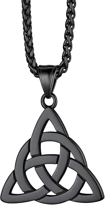 Richsteel Triquetra Celtic Knot Pendant Necklace for Men Women Stainless Steel Irish Knot Amulet Jewelry | Amazon.com Irish Knot, Amulet Jewelry, Triquetra Necklace, Celtic Knot Pendant, Jewelry Amazon, Necklace For Men, Celtic Knot, Men Necklace, Knot