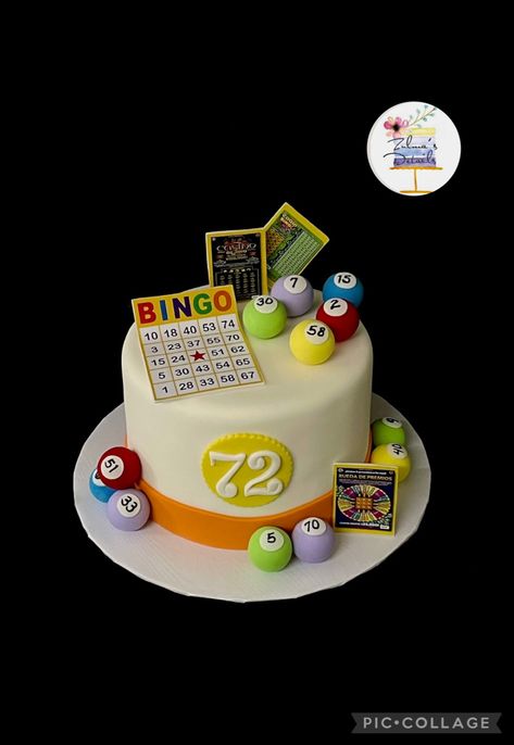 Bingo Themed Party Ideas, Bingo Birthday Party Theme, Bingo Birthday Cake, Bingo Cake, Bingo Party, Moms Birthday, 80th Birthday Party, Accessory Ideas, Bingo Games