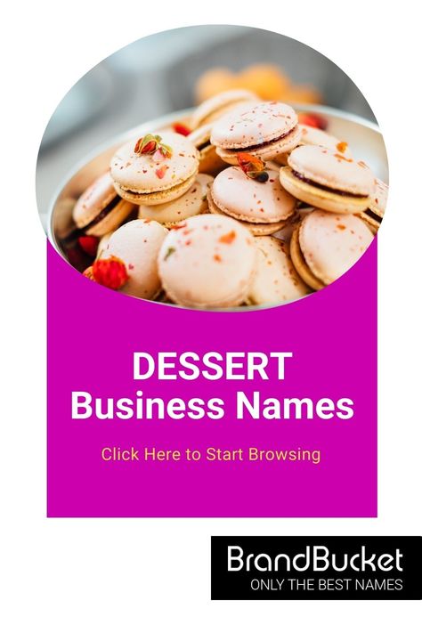 You need a business name that will stand out from the rest and let people know that your desserts are worth trying. In this collection, you'll find 50+ catchy brand names for Dessert Businesses that will have people drooling for more! Check them out here! Dessert Business Names, Dessert Business Name Ideas, Dessert Business Name Ideas catchy, cake shop names, cake shop names unique, cake shop names, Name for cupcake business, names for a cupcake business Dessert Business Name Ideas, Dessert Names Ideas, Dessert Shop Names Ideas, Cupcake Business Names, Dessert Business Names, Bakery Shop Names, Ice Cream Shop Names, Business Name Ideas Catchy, Cake Shop Names