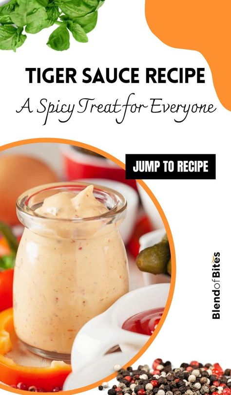 It is no secret that the well-known tiger sauce pairs incredibly well with meat and poultry. A moderately spicy blend, tiger sauce especially pairs well with Cajun foods. The good thing about tiger sauce is that it is spicy enough to add a unique flavor. Find out the recipe at www.blendofbites.com | healthy recipes Tiger Sauce Recipe, Worcestershire Sauce Substitute, Secret Sauce Recipe, Spiced Vegetables, Yum Yum Sauce, Sweet Dips, Cajun Recipes, Canned Tomato Sauce, Healthy Ideas