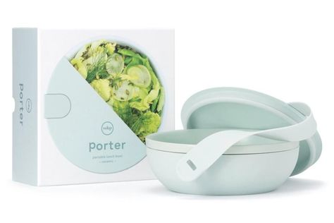 W&P's Ceramic Porter Bowl in Mint Bento Box Meal Prep, Bowl Lunch, Work Lunch Box, Lunch Bowls, Salad Container, Food Carrier, Food Storage Organization, Lunch Bowl, Grain Bowl