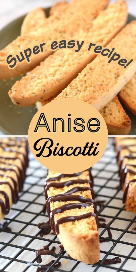 Italian Biscotti Recipe! Aniseed Rusks Recipe, Italian Biscotti Authentic, Anise Biscotti Recipe Italian, Basic Biscotti Recipe, Cantuccini Recipe Italian, Authentic Italian Biscotti Recipe, Aniseed Recipes, Blueberries Scones, Anisette Biscotti