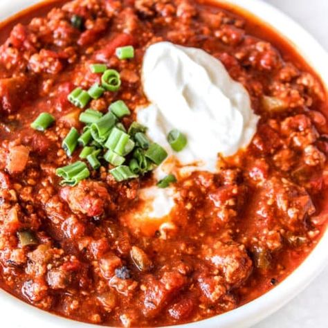 Turkey Chili Recipe No Beans, No Bean Turkey Chili, Chili Recipe No Beans, Ground Turkey Chili Recipe, Slow Cooker Turkey Meatballs, Turkey Chili Recipe Crockpot, Turkey Chili Recipe Easy, Healthy Chili Recipe Turkey, Chili Without Beans