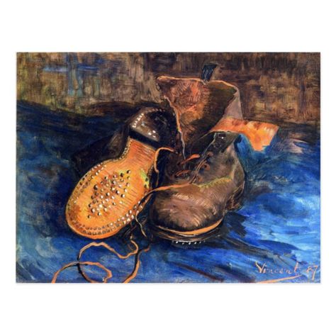 A Pair of Shoes by Vincent van Gogh 1887 Postcard #Ad , #spon, #van#Gogh#Vincent#Shop Vincent Van Gogh Paintings, Van Gogh Paintings, Caravaggio, Classical Art, Best Canvas, Vincent Van Gogh, Framed Canvas Prints, Art Sur Toile, Van Gogh