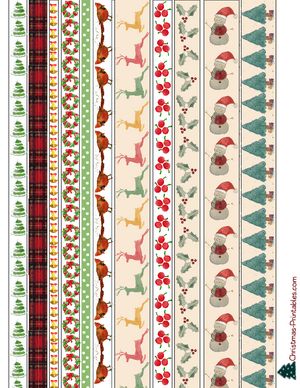 Free Printable Christmas Washi Tapes Printable Washi Tape Free, Printable Washi Tape Patterns, Journal Washi Tape Printable, Digital Washi Tape Free, Wash Tape, Christmas Washi Tape Printable, Harry Potter Washi Tape Printable, Christmas Stickers Printable, Christmas Planner Printables