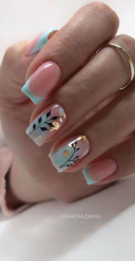 20+ Prettiest Summer Nail Colors of 2021 | Shinedown Nail Art, Nail Art On Real Nails, Pretty Ombre Nails, Nails Grunge, Nails Neutral, Creative Nail Art, Ombre Nail Art Designs, Nail Art Designs Summer, Smink Inspiration