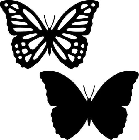 Cricut Animals, Silhouette Butterfly, Cricut Projects Easy, Butterfly Stencil, Idee Cricut, Cricut Stencils, Butterfly Svg, Butterfly Template, Cricut Explore Projects