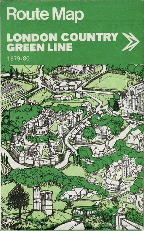 Route Map Illustration, London Country, London Map, London Transport, Route Map, Detailed Map, Windsor Castle, Map, London