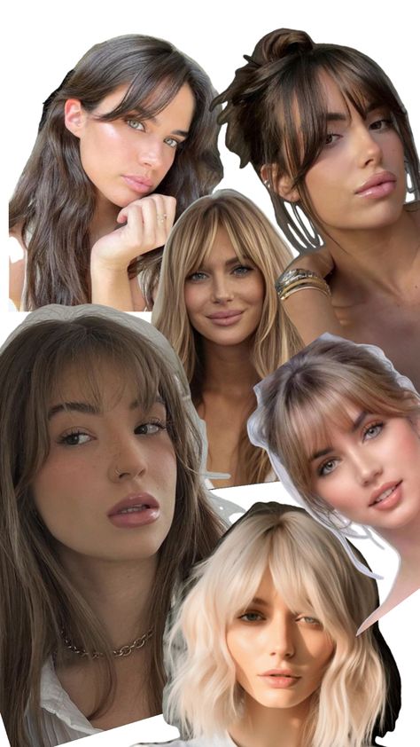 Soft subtle fringes Feathered Fringe, Haircut Inspo, Beautiful Hair, Hair Cuts, Hair Styles, Hair