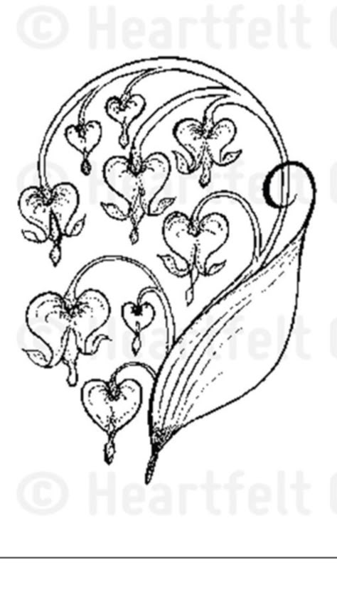 Tattoo Victorian Themed Tattoos, Dicentra Tattoo, Dark Whimsical Tattoo, Key Tattoo Traditional, Heart Flowers Tattoo, Folk Flower Tattoo, Witchy Flower Tattoo, Heart Flower Drawing, Flowers Tattoo Back