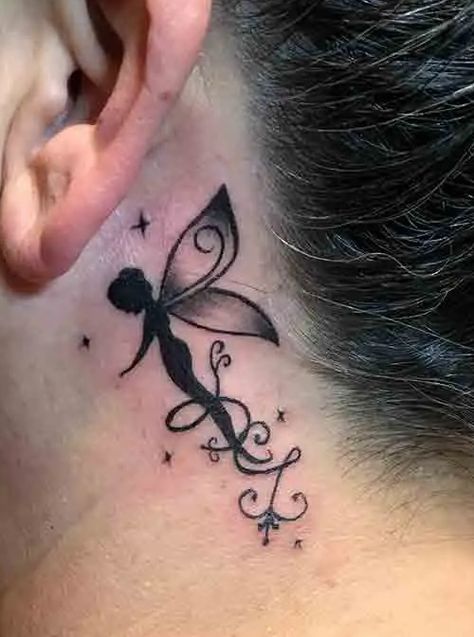 Latest 60 Neck Tattoos for Women with Meaning and Images - Tips and Beauty Side Of Forearm Tattoo Women Words, Fairy Neck Tattoo, Women Neck Tattoo Ideas Side, Behind The Ear Tattoos For Women, Side Neck Tattoos Women Ideas, Side Of Neck Tattoos Women, Back Neck Tattoo For Women, Behind The Neck Tattoos For Women, Neck Tattoos Women Side