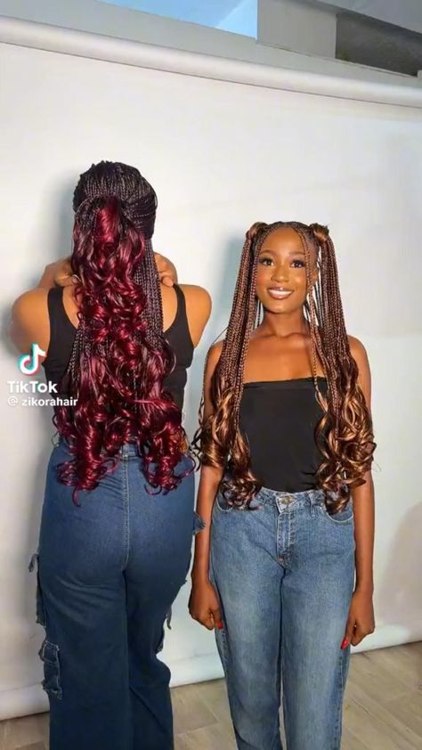 French Curls Braids, Soft Bouncy Curls, French Curl Braids, Short Hair Twist Styles, Curls Braids, French Curls, Curl Braids, Latest Hair Braids, Short Box Braids Hairstyles