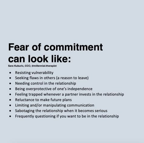 #millennialtherapist #commitment Quotes About Commitment In Relationships, Commited Quotes Relationships Couple, Non Commital Quotes, Fear Of Dating, Fear Of Commitment Quotes, Commitment Quotes Relationship, Committed Quotes, Commitment Issues Quotes, Relationship Commitment