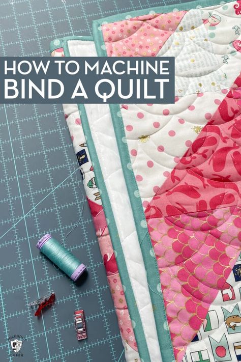 How to Machine Bind a Quilt Rabbit Quilt, Binding Quilt, Machine Binding A Quilt, Bind A Quilt, Machine Binding, Quilt Binding Tutorial, Quilt Crafts, Scrap Quilting, Quilt Tips