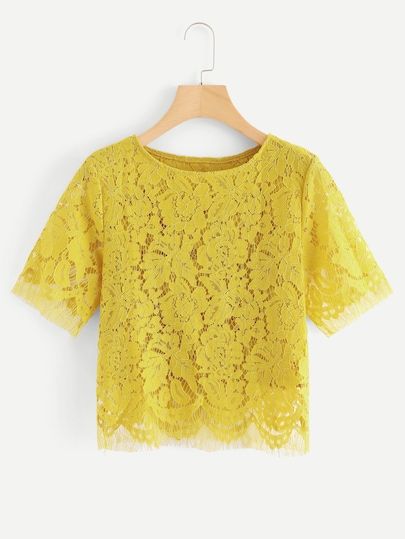 Forever 21 Outfits, Trend Dress, Women Lace Blouse, Floral Lace Top, Lace Dress Design, Top Clothes, Womens Lace Tops, African Fashion Modern, Floral Lace Tops