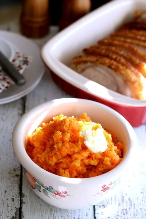 Mashed Carrots, Turnip Recipes, Cheese Mashed Potatoes, Paleo Sides, Recipe Board, Best Dinner Recipes, Thanksgiving Side Dishes, World Recipes, Easy Food