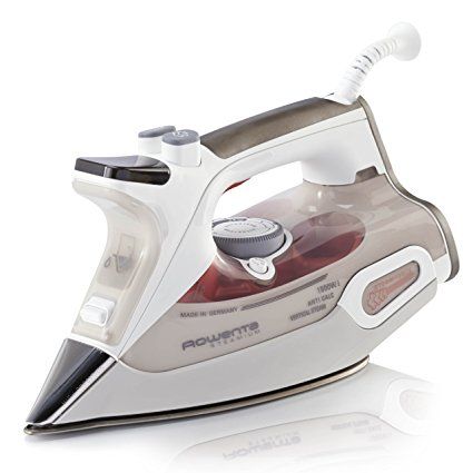 Rowenta DW9081 Steamium 1800-Watt Electronic Steam Iron Stainless Steel Soleplate with Auto-Off, 400-Hole, Brown Fabric Steamer, Steam Generator Iron, Iron Steamer, Amazon Coupons, Best Appliances, Steam Generator, Ironing Board, Steam Iron, How To Iron Clothes