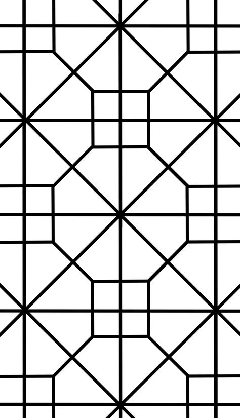 Celtic Coloring, Courtyard Wall, Octagon Pattern, Geometry Pattern, Square Tile, Concrete Blocks, Architectural Features, Window Design, Baku